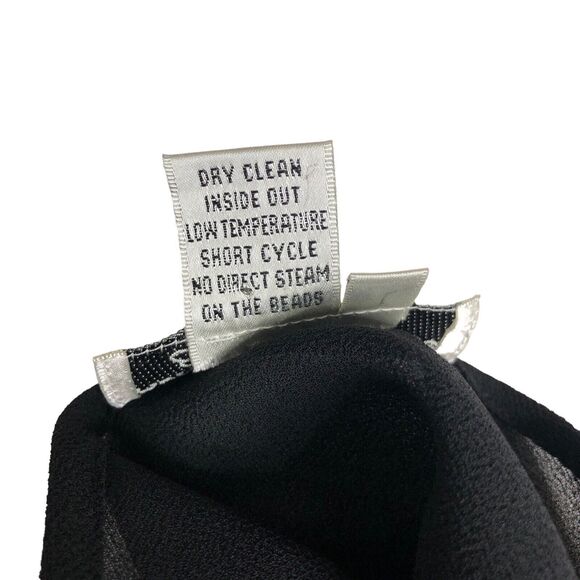 Adrianna Papell Evening Essentials Cardigan Womens Large Black Sheer Beaded Top - Picture 9 of 16